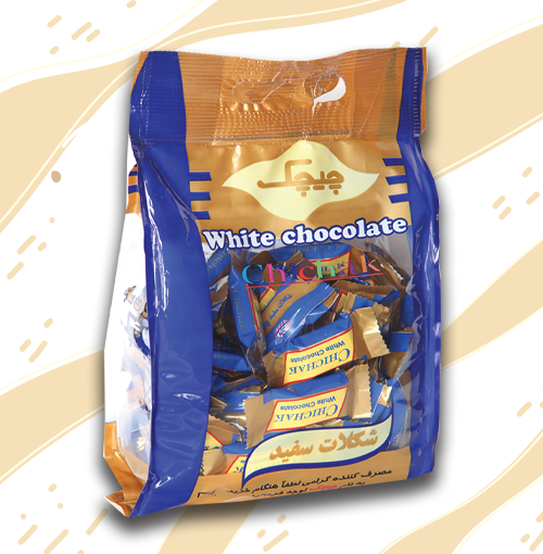 شکلات سفید پاکتی